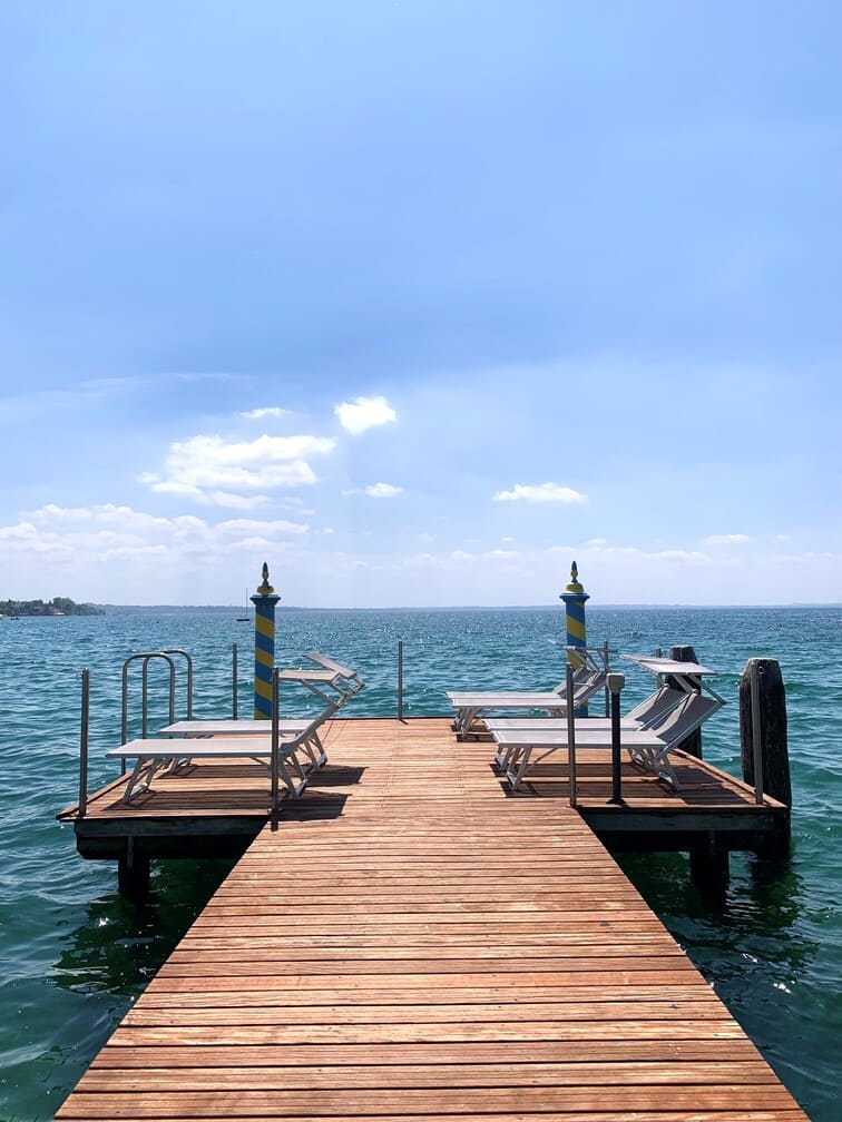 Spiaggia con pontile privato